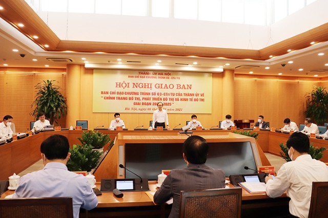 Đồng chí Nguyễn Ngọc Tuấn chủ trì giao ban công tác Quý III/2021 Ban Chỉ đạo Chương trình số 03-CTr/TU